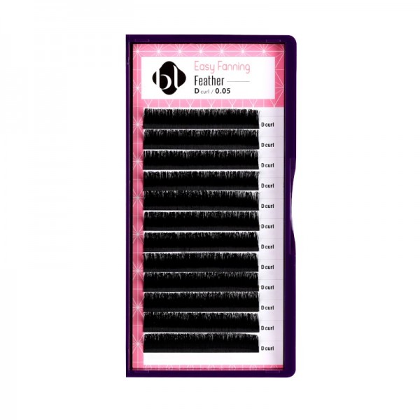 Blink - Easy Fanning Feather Lash - D-Curl - 0,05mm